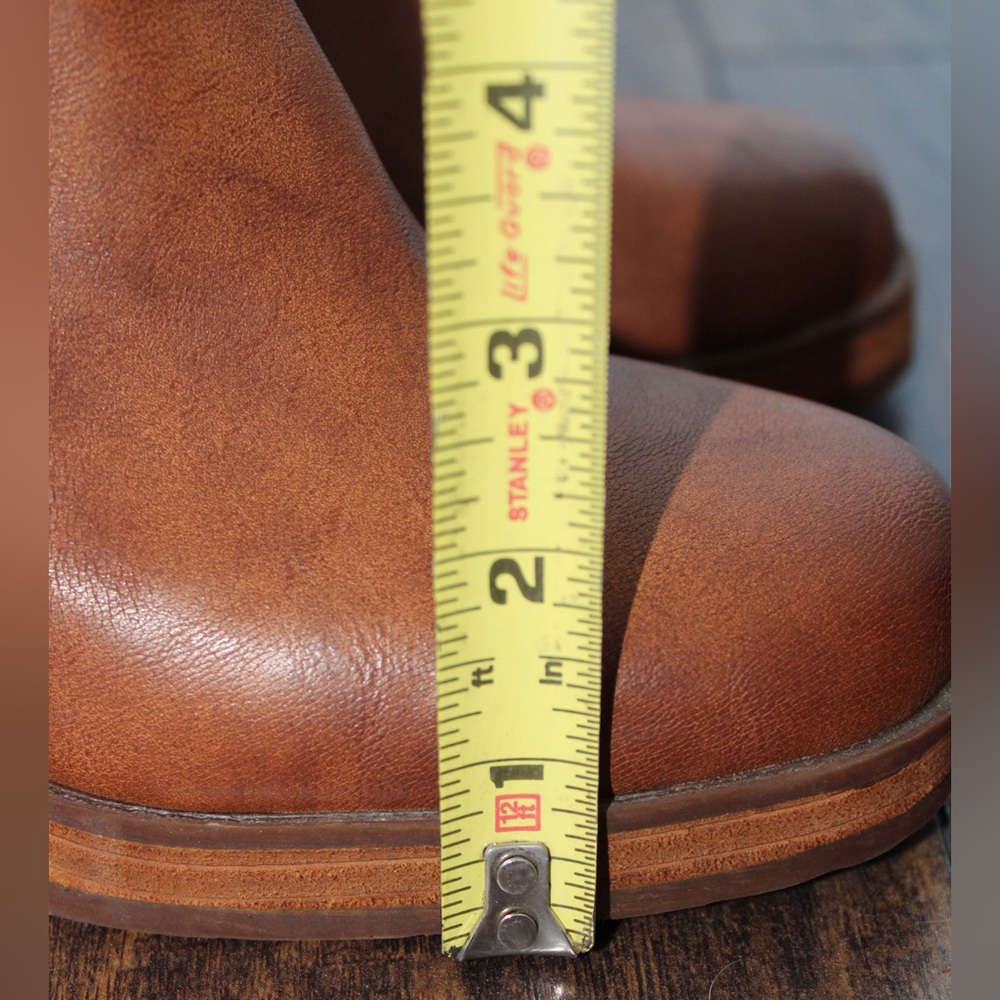 KORKS Marci II Brown Tan Block Heel Boots - Picture 9 of 14